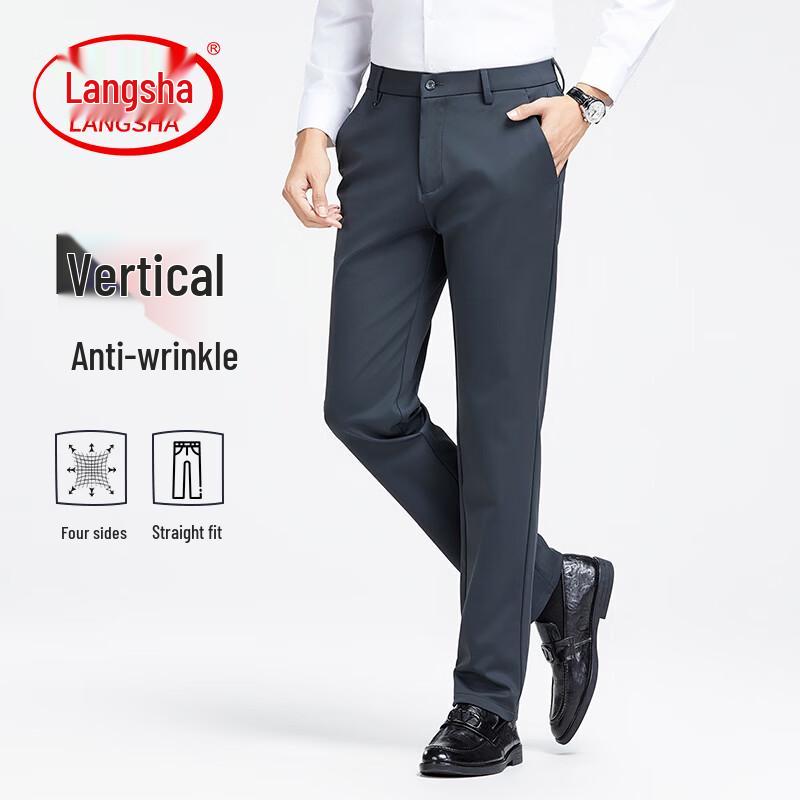 

Men s Premium Straight-Leg Business Casual Trousers 170/80A