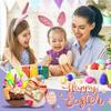 Wooden Easter Ornament DIY Kit: Children's Party Venue Decoration with Hemp Rope
