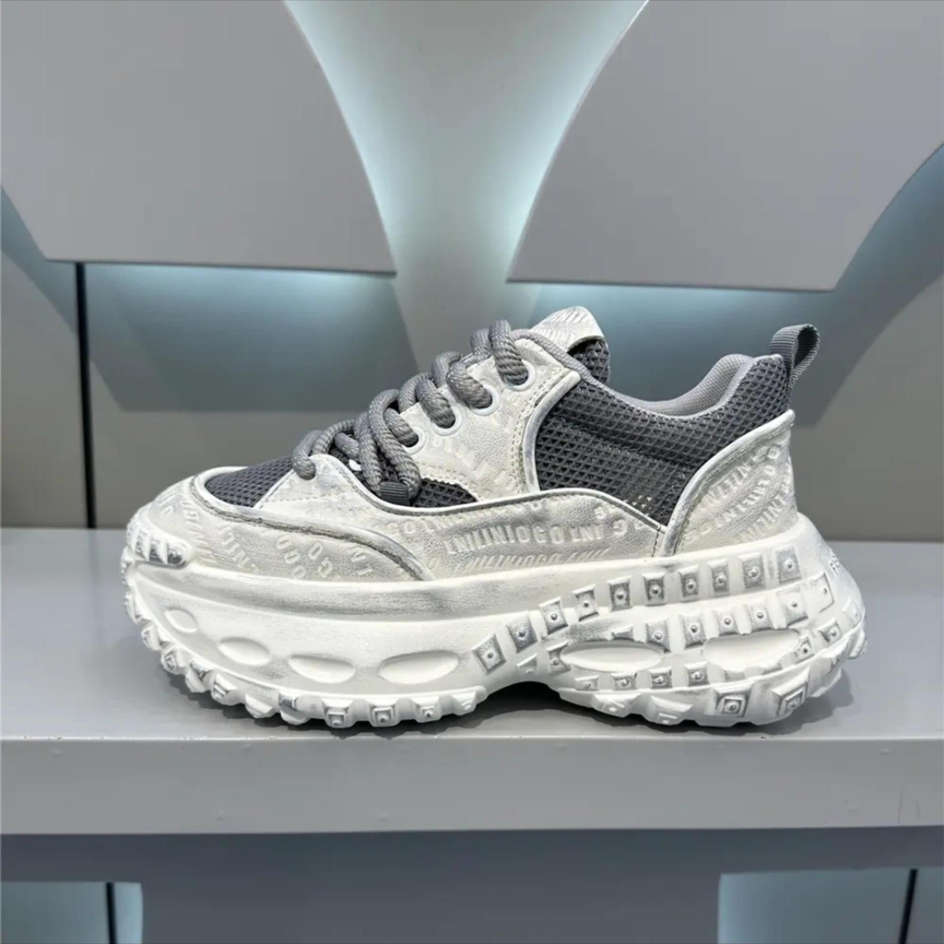 Модные мужские туфли с сеткой — фото 7