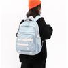 New Trendy Nylon Primary School Students School Bag Simple Solid Color Waterproof Unisex Backpacks Large Capacity Junior High School Student Book Bags