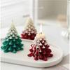 Christmas Tree Candle Mold Cute Shape Smoother Reusable 3D Candle Silicone Mold for DIY Handcrafts