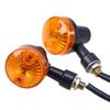 1pair Motorcycle Turn Signal Lights Indicator Lamp Amber Flashers Universal Fit for Most Motorcycles