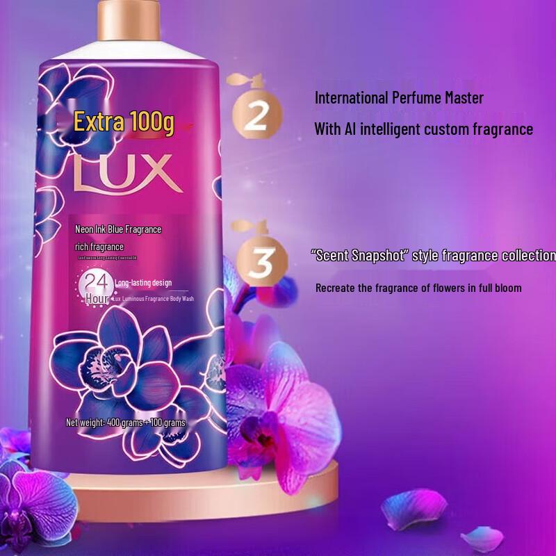 lux Luminous Black Orchid Shower Gel Set