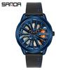 Sanda Meilleure Vente 1088 Montre pour Adolescent: Personnalisé, Cadran Rotatif 3D, Tendance, Quartz Étanche.