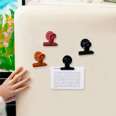 Metal Clip Refrigerator Magnet Heavy Duty Strong Magnetic Clip Memo Note Holder Fridge Magnet Home Kitchen Office Whiteboard Locker