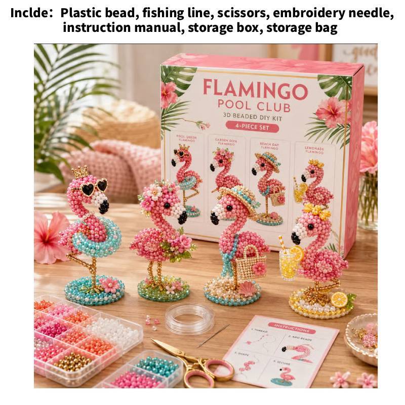 Diy 3d Bead Kit With Cartoon Gnome Figurines For Handmade Gift Creation