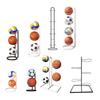 Fußballständer Mehrschichtiges Ballaufbewahrungsregal Rollbares Ball-Vertikal-Ausstellungsregal