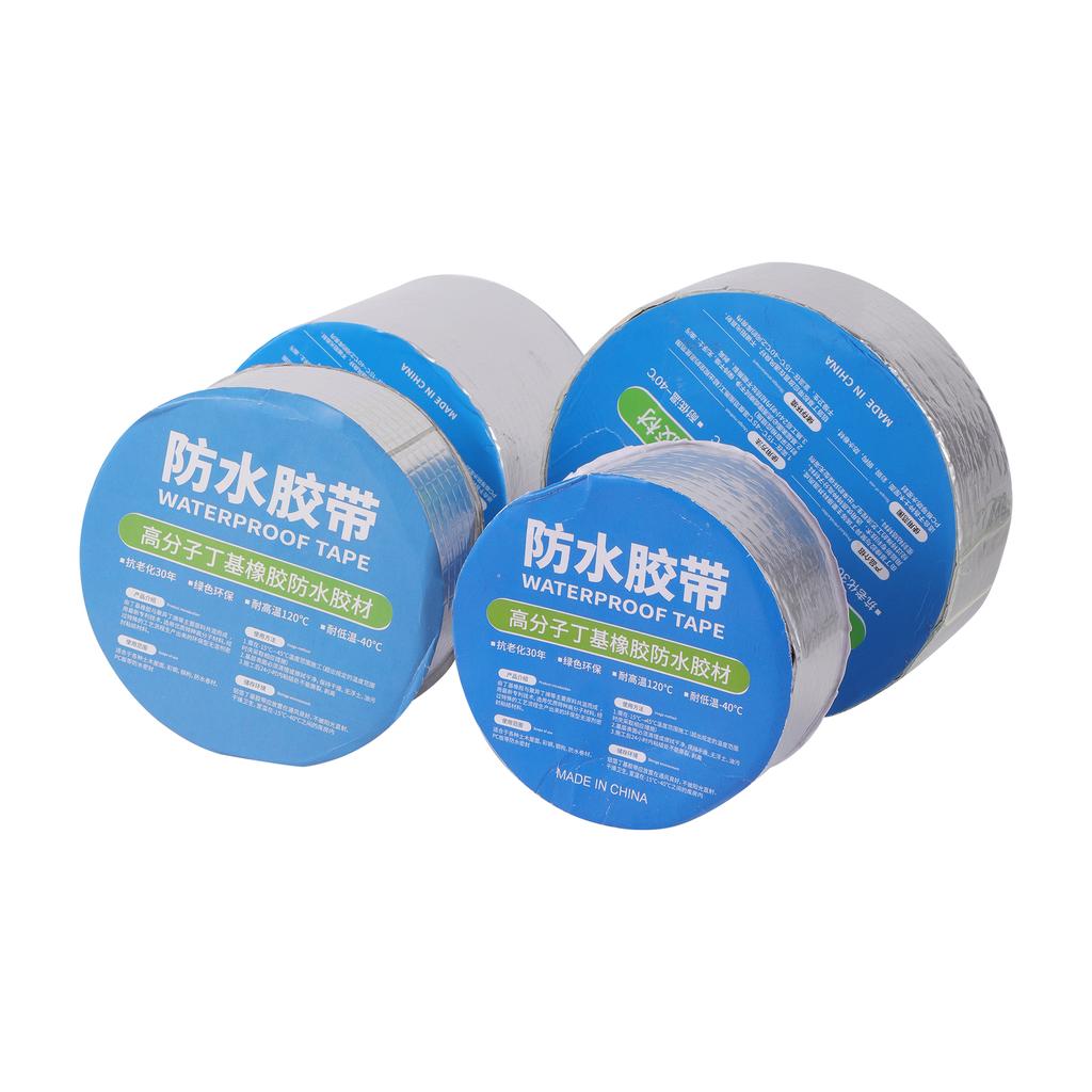 Cinta Impermeable de Butilo Engrosada con Papel de Aluminio Cinta de Sellado Fuerte de Goma Stop Fugas en Tuberías de Agua de Jardín Impermeable para Exteriores Fuga