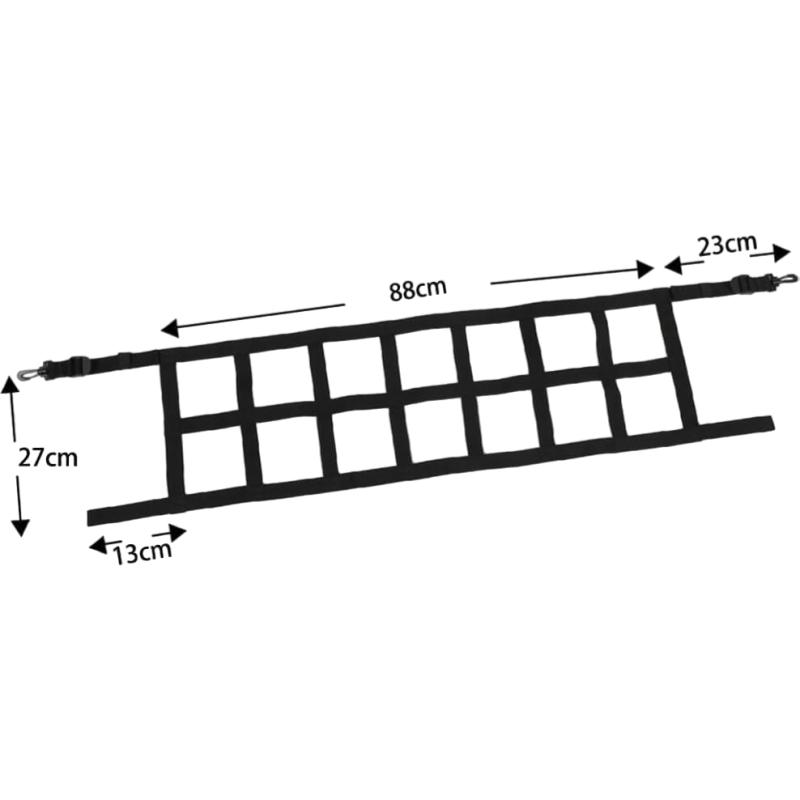 1x Car Roof Net Hammock Mesh Cargo Rooftop Netting Heavy Duty for TJ YJ JK JKU JL JLU JT 1987-2025 for Suzuki Jimny JB74 19-23