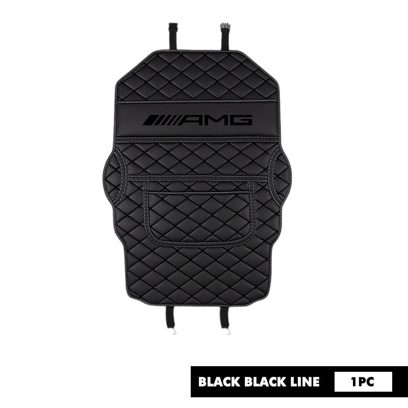 

Car Seat Anti-kick Pad Backrest Protection Pad Leather Storage Bag Accessories For AMG Mercedes Benz CITAN VITO SPRINTER CLS SLK