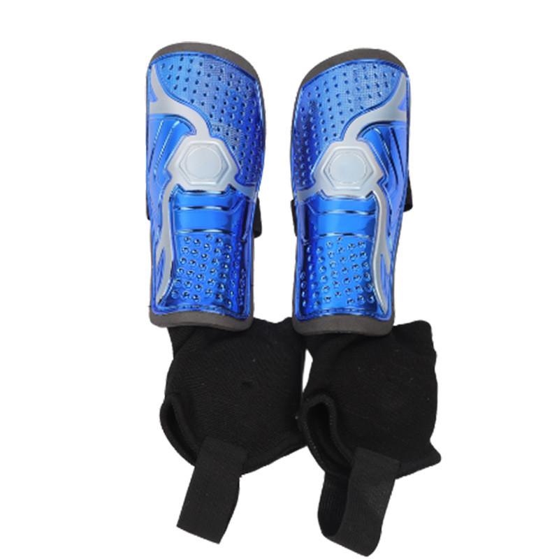 

2 шт. Щитки для голени вратаря | Детская подростковая утолщенная защита лодыжки для футбольных тренировок и матчей синий стирки