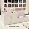 Office Desktop Storage Pen Holder, Student Learning Grid Plastic Pen Holder