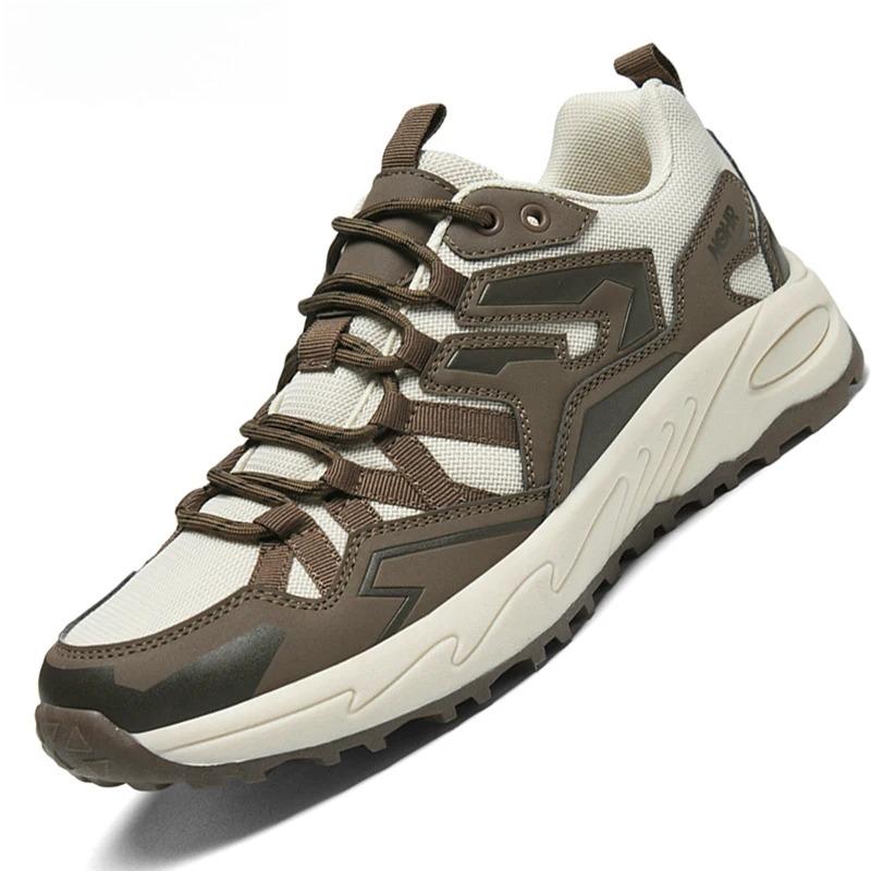 Mesh Hiking Shoes Men's Breathable Platform Sneakers Non-Slip Wear-resistant Outdoor Footwear for Trekking Camping Size 39-46