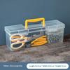1Pcs Portable Large Capacity Transparent Handheld Toolbox Thickened Plastic Hardware Tool Storage Box With Handle