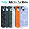 For Apple 15pro Magnetic Case for IPhone Hollow Heat Dissipation Anti-fall Mobile Phone Protective Cover Magnetic Heat Dissipation