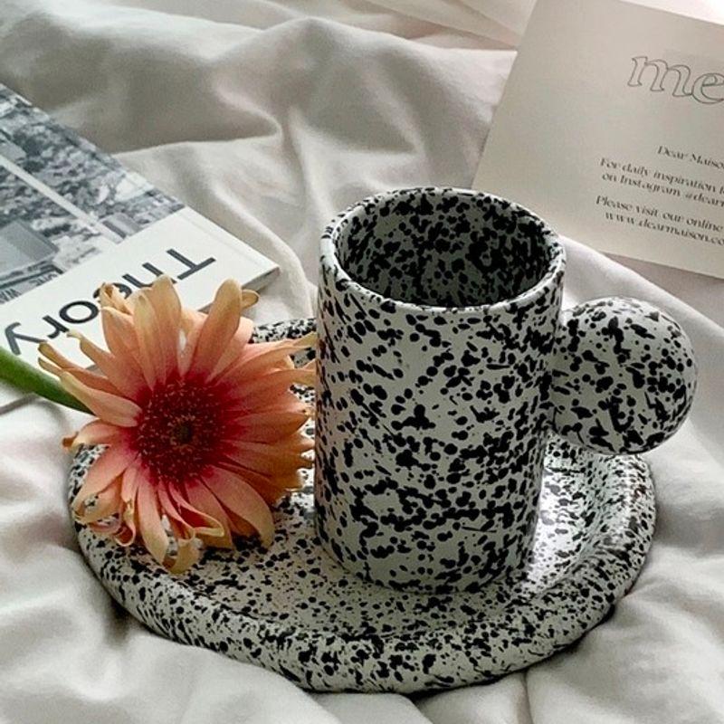 Elegante Tisch-Marmor-Punkt-Spritzer-Tasse 4 Farben (Matte Kaffeetasse Geschenk für Frischvermählte)