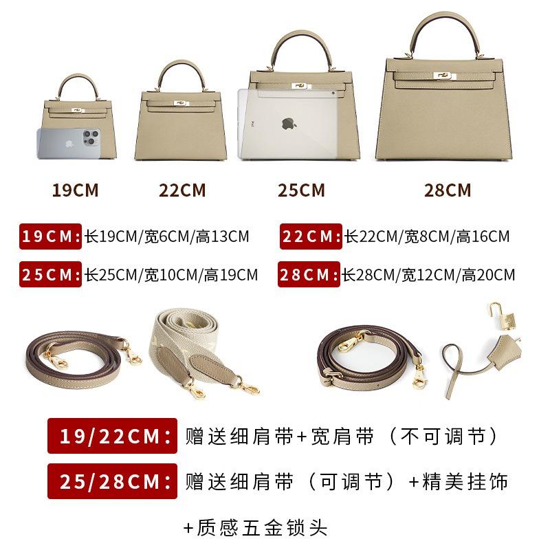 Palmenmuster zweite Generation Kelly Rindsleder Tasche Nische Umhängetasche Kelly Tasche Echtes Leder High-End Damen Handtasche
