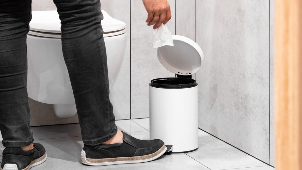 Teesa 3 L Bathroom Basket, Stainless Steel