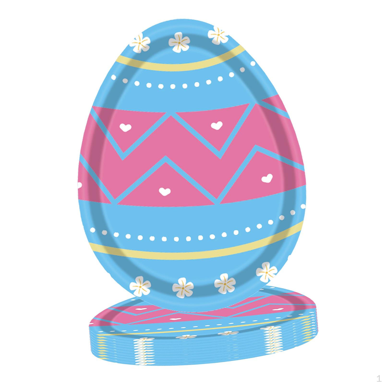 

8 шт. Пасхальные бумажные тарелки одноразовая посуда портативная декоративная на день рождения