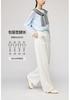 Lyocell cotton wide leg pants women's casual pants loose Tencel floor length straight leg pants