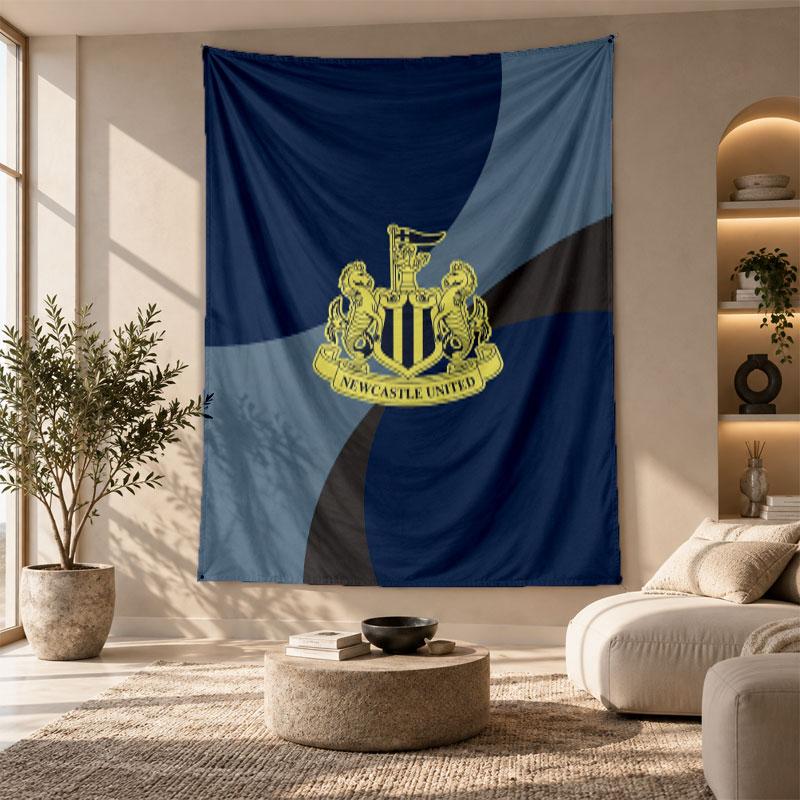 Decorative Tapestry,Newcastle United Football Printed Wall Art, Lightweight Wall Hanging For Bedroom Background