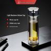 XINUO Double Wall Glass Tea Infuser Bottle