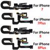 Sostituzione Fotocamera Frontale Per iPhone 7 8 Plus Fotocamera Facciale Cavo Flessibile Con Sensore di Luce MIC