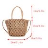 Handwoven Hollow Out Straw Bag Summer Handbag Women's Crossbody Shoulder Bag Street Style Trendy Basket Beach Bag CLE