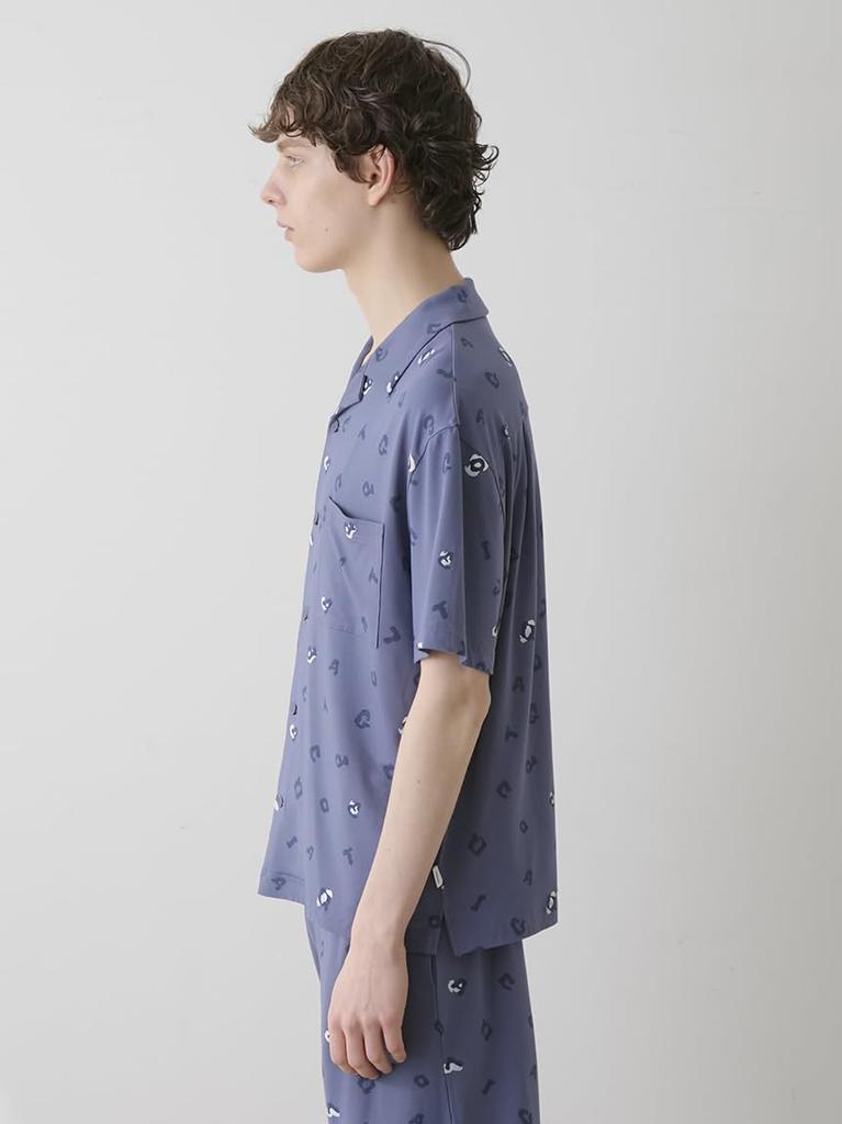 Gelato Pique HOMME Leopard Print Shirt PMCT252924NVYL