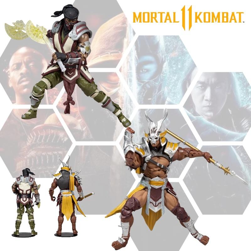 Mcfarlane Realistic Mortal Kombat Shaokan Zero Degree Dual Figure Set 7-inch Joint Movable Doll