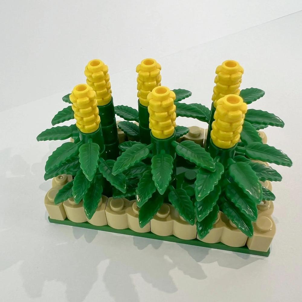 MOC Orchard Vegetable Plot Pumpkin Corn Pineapple Mushroom Radish Creative Scene Small Particle Building Block Toy Model.