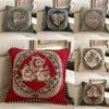European Style Embroidered Throw Pillow Cushion Cover Flower Office Lumbar Pillow Cushion Cover Cojines 48x48 Funda