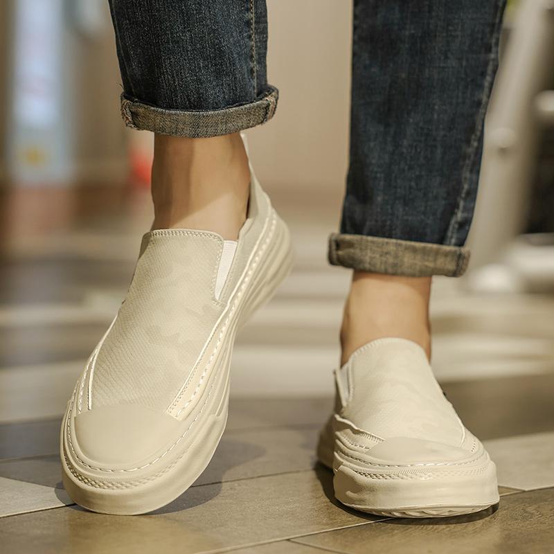 Frühling Heißverkauf Flache Bequeme Slipper Täglicher Arbeitsweg Herren Fahrschuhe Rutschfest Vielseitige Herren Mesh Freizeitschuhe