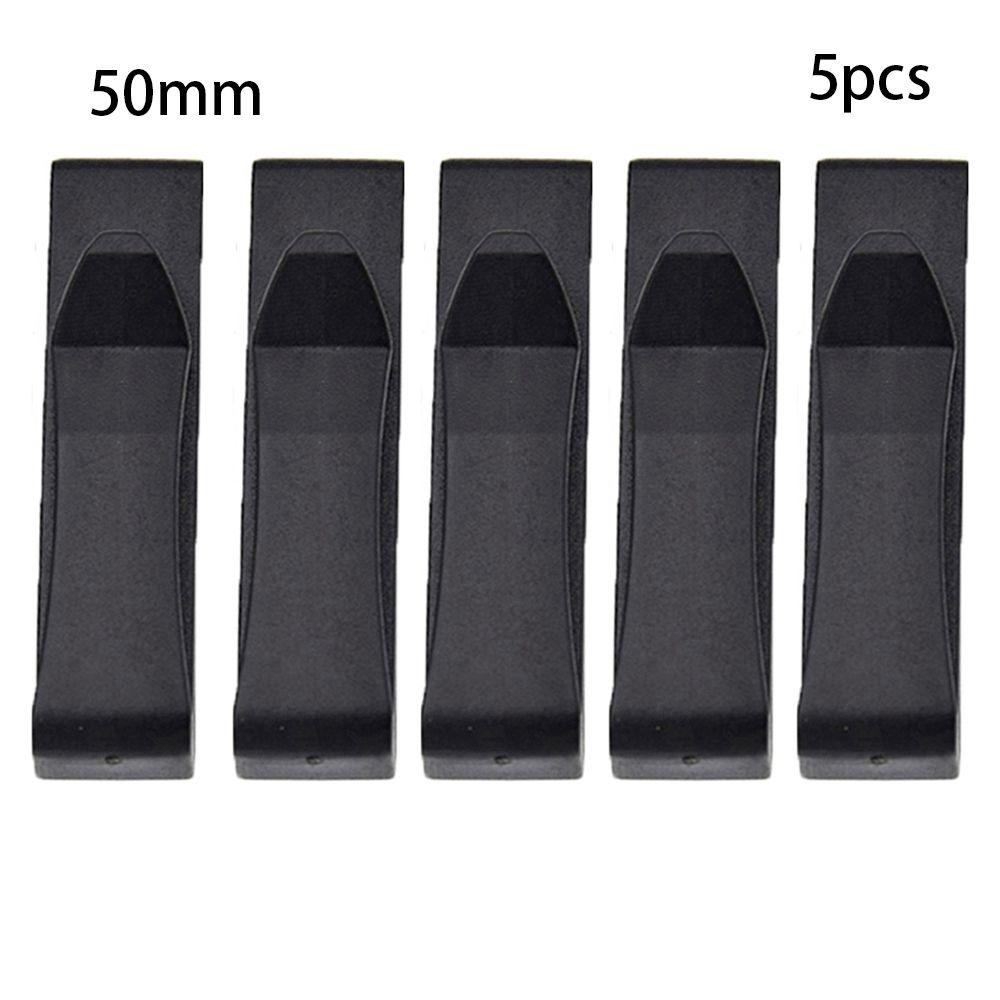 5Pcs Waist Buckle Clips Camping Hiking Belt End Clip Black Plastic Steel Adjust Keeper Backpack Buckles Bag Strap Accessories