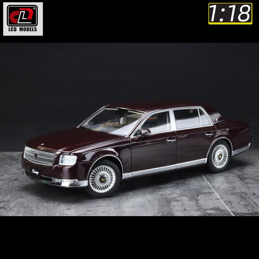 

LCD 1:18 scale Toyota Century Metal car model Static display Holiday gift Collection die cast models бордовий