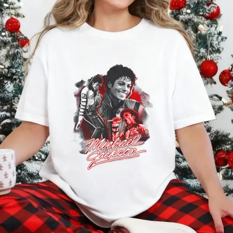 

2026 Michael Jackson Fan Art Unisexs and Womens SpringSummer TShirts Musical Icon Portrait Shirts HighQuality Instagram Y2K 4XL