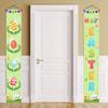 Happy Easter Porch Sign Banner Indoor Door Banner Easter Bunny Eggs Front Door Banner Easter Bunny Decoration For Indoor And
