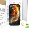 Luxury Phoenix Fire Feather Pattern Phone Case for iPhone 17 16 12 11 14 Plus 13 14 15 Pro Max 12 13 Mini X XS MAX XR Soft Cover
