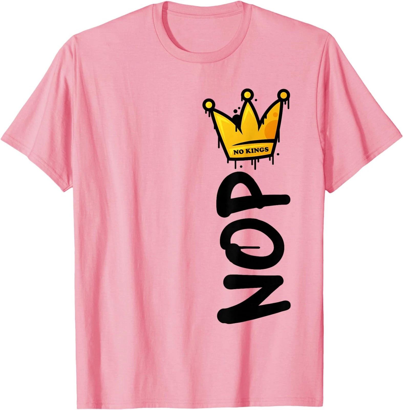 No Kings Day 2025 Protest Sign Vertical Nope Men Women T-Shirt S