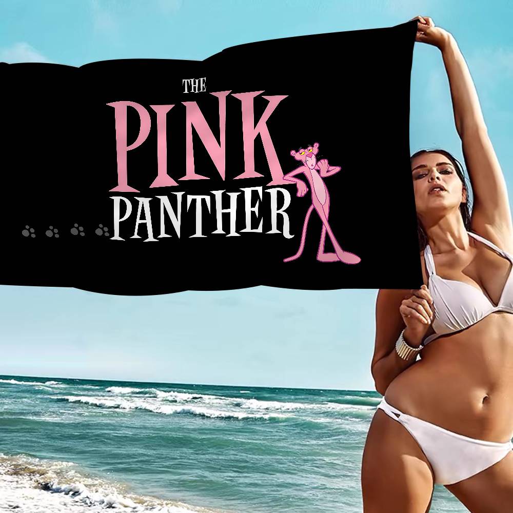 The P-Pink P-Panther Big Microfiber Beach Towels Quick Dry Towel Sand Beach Towels Pool Towel For Travel Swim Pool Yoga