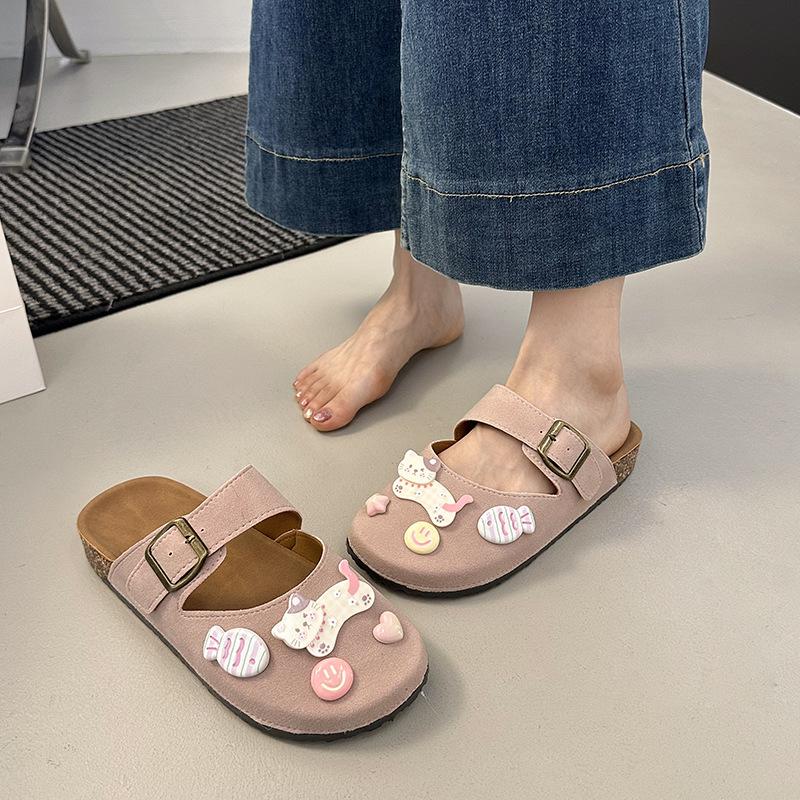 Thick-soled Hole Shoes Women's 2025 Summer New Fashion Soft-soled Bag Head Beach Cool Slippers Outside Wearing Shit Feeling