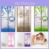 Tulle Door Magnetic Closing Mesh Mosquito Net Cartoon Window Screens Curtain