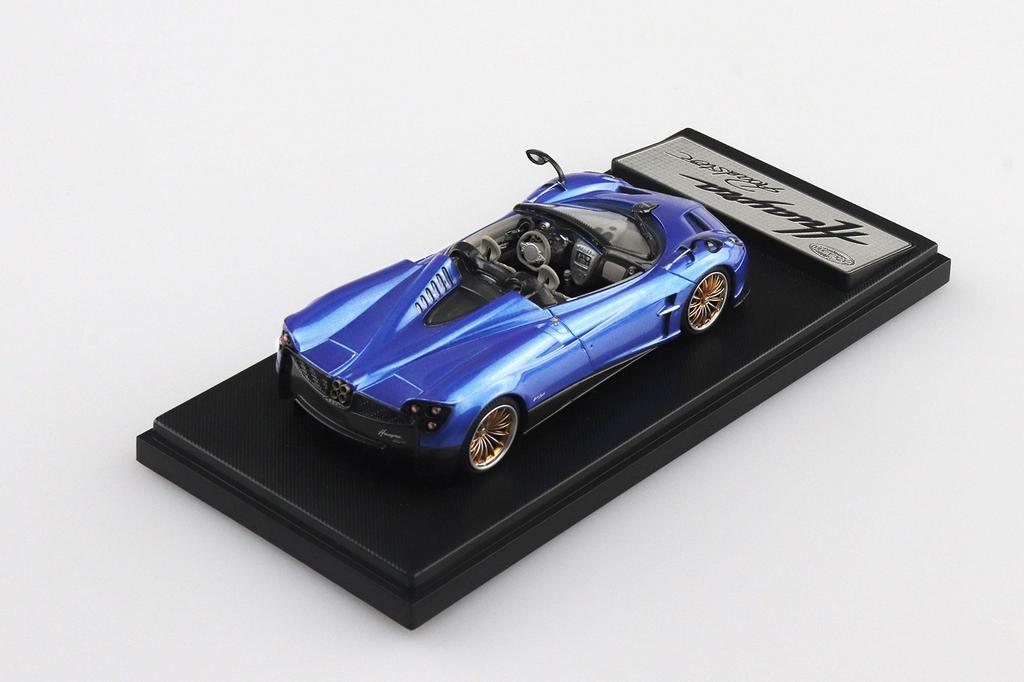 Aoshima Bunka Kyozai Skynet The Miniature Car Pagani Huayra Roadster Blue Finished Product 1/43