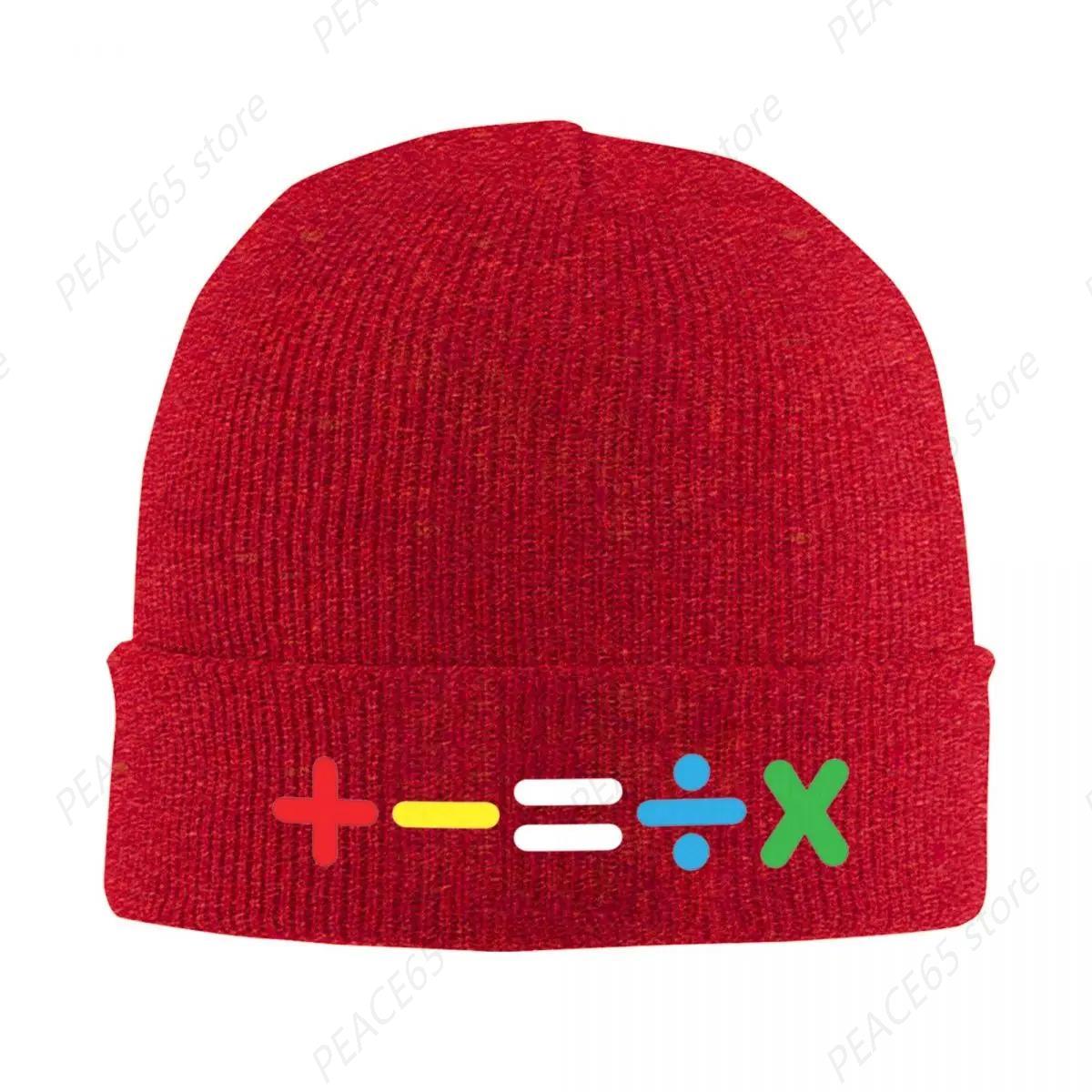 Mathematics Ed Sheeran Music Knitted Hat For Women Unisex Beanie Winter Hat Acrylic Warm Caps One Size