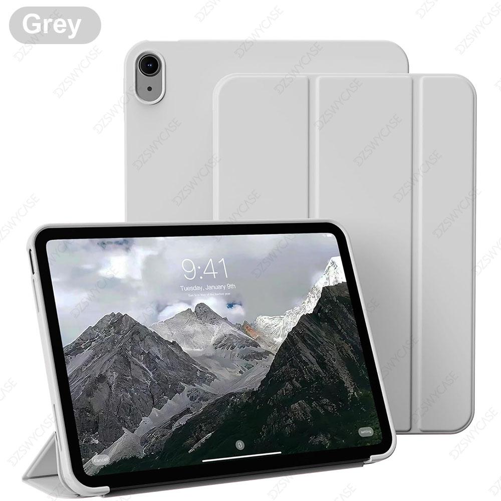 Étui pour iPad 11e génération (A16) 11 Pouces / 10ème Génération 10,9 Pouces, Support Veille/Réveil Automatique, Coque à Support Pliable en Trois, avec Dos Souple en TPU