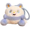 With Sound Animal Plush Pendant Stick Out Tongue Plush Doll Keychain  Bag Pendant