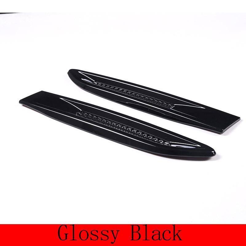 2 Pcs Black For Jaguar XF XFL XE F-Pace F Pace X761 ABS Carbon Fiber Car Side Fender Vent Trim Cover Car Accessories