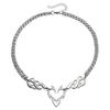 Europe and the United States popular flame metal street hip hop necklace niche design trendy men and women high sense collarbone chain