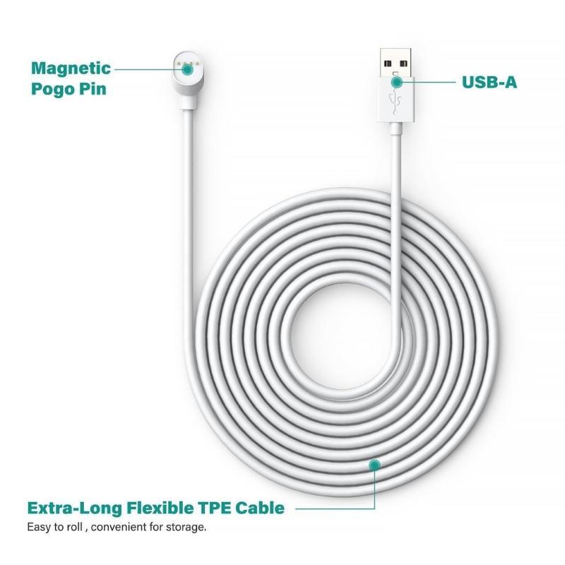 Secure Installation Power Cable for NEST Cams with Weatherproof Design Ideal for Various Conditions 5.2m/7.6m/10m