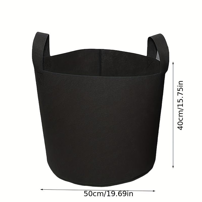 1 Pc Non-woven Balcony Planting Bag - Green Gray Felt Plant Bag, Ideal for Roses, a Beautiful Green Plant Beautification Bag